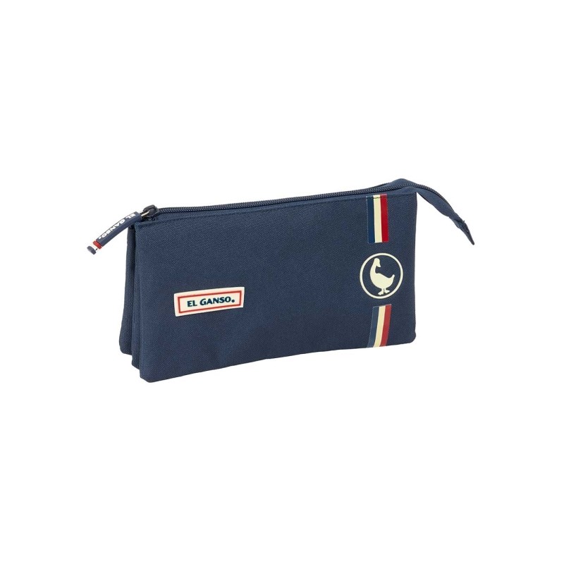 Safta el Ganso Eclipse Borsa multiuso - 3 scomparti con cerniera - Tasca interna - 0.6 L - 220x30x120 mm - Colore blu ma