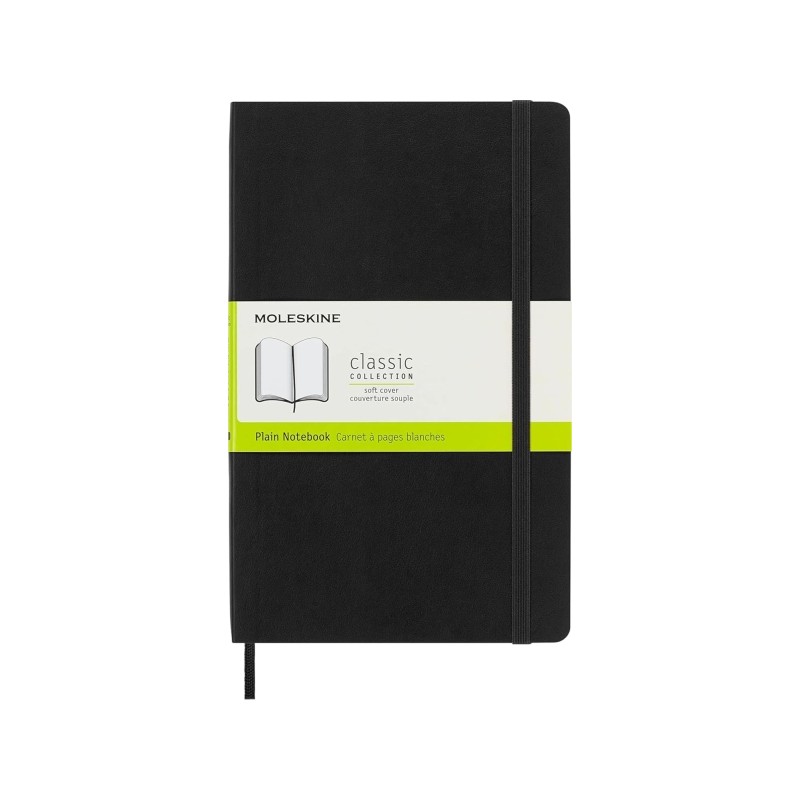Taccuino Moleskine Classic con copertina morbida - Carta avorio liscia - 70 g/m² - Apertura a 180° - Angoli arrotondat