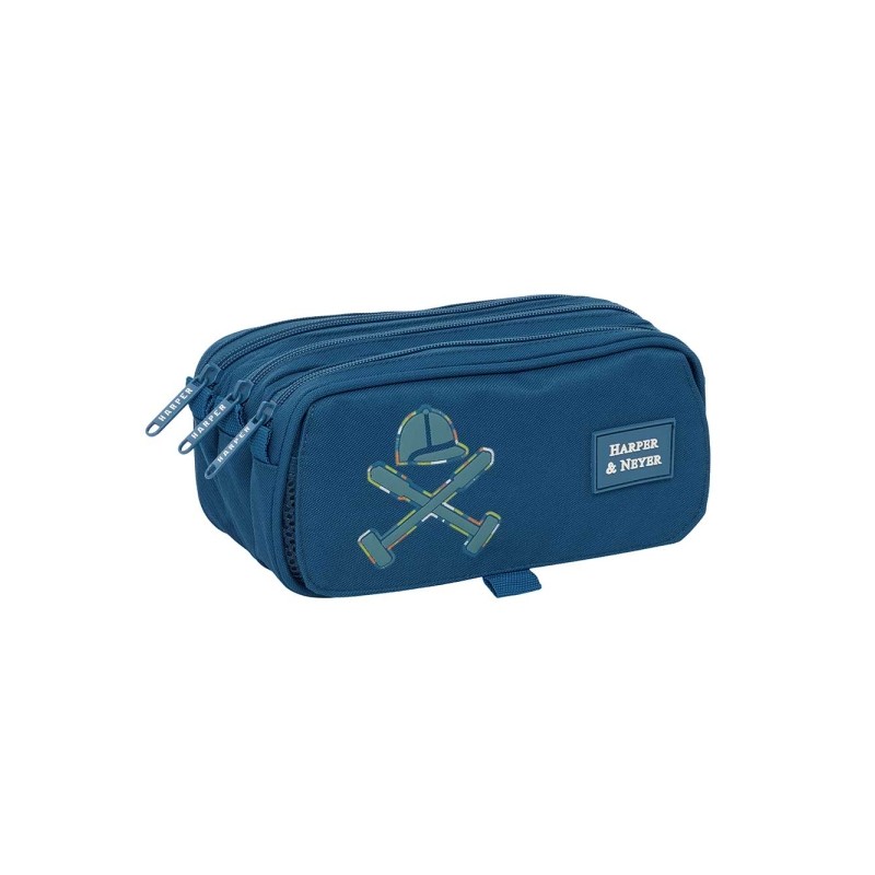 Safta Harper e Neyer Portatodo - 3 scomparti con cerniera - Tasca frontale - Cinghia regolabile - 1.72 L - 215x80x100 mm
