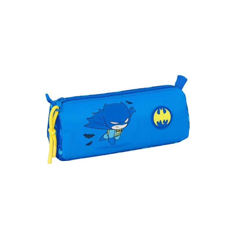Safta Batman - Borsa portaoggetti per la scuola dell'infanzia - Con cerniera - 1.2 L - 210x70x80 mm - Colore: blu