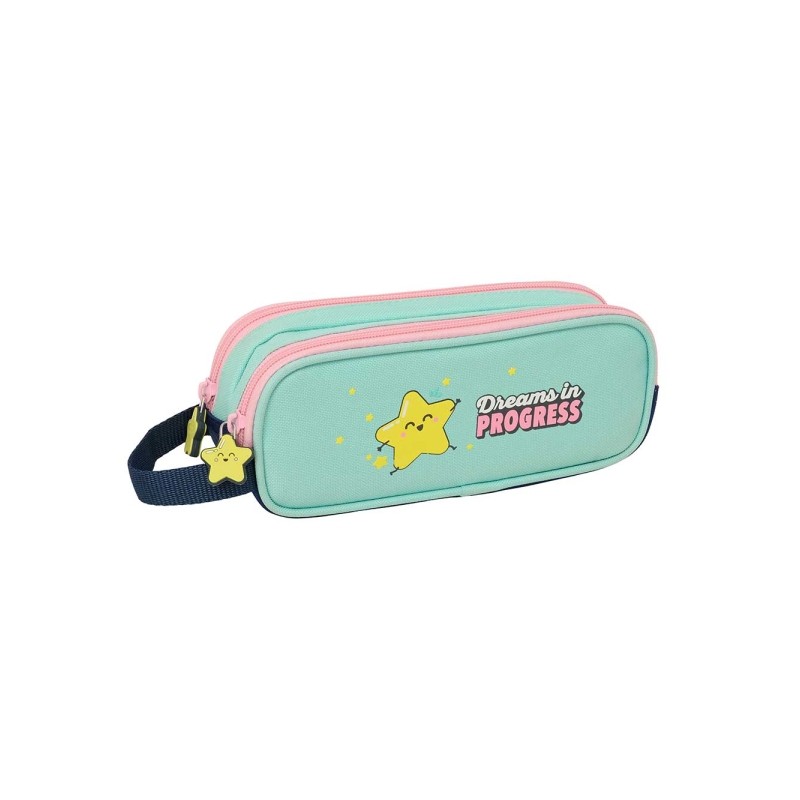 Safta Mr. Wonderful Estrella Portatutto - 2 scomparti con cerniera - Manico laterale - Capacità 1 L - 21x8x6 cm - Color