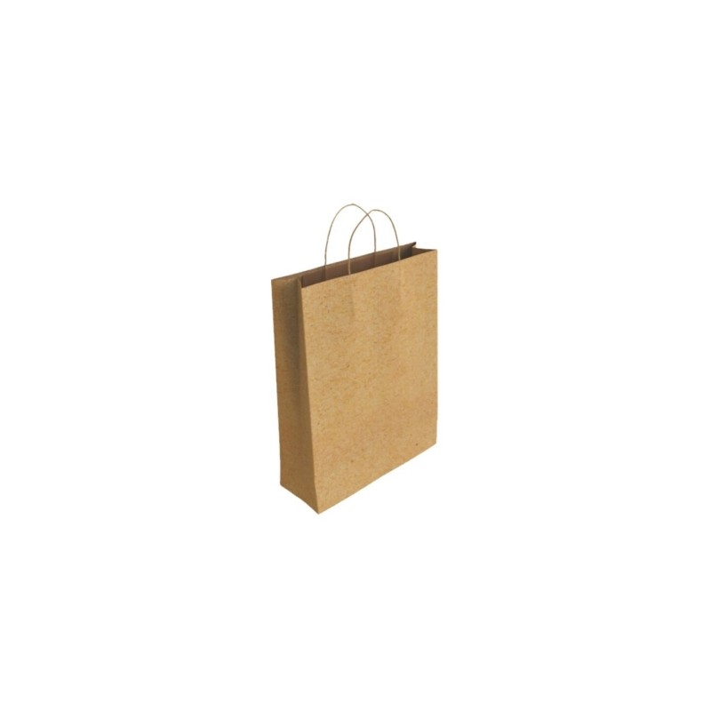 Borsa in carta kraft Bismark - Dimensioni 32x10x24 cm - Colore marrone
