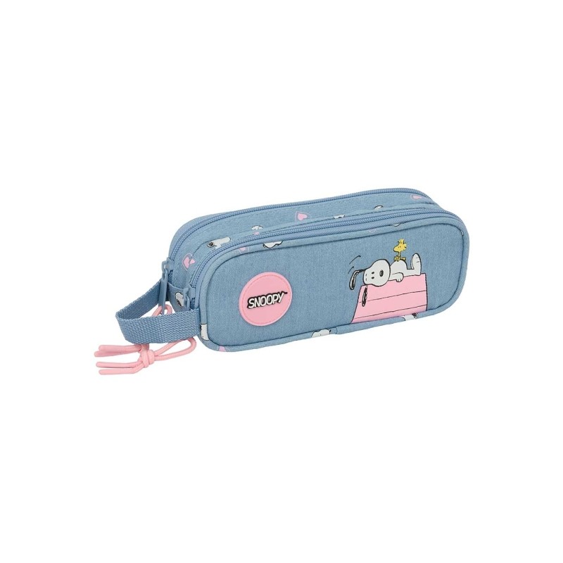 Safta Snoopy Borsa multiuso - Cerniera - Manico laterale - 1 L - 210x60x80 mm - Colore: blu
