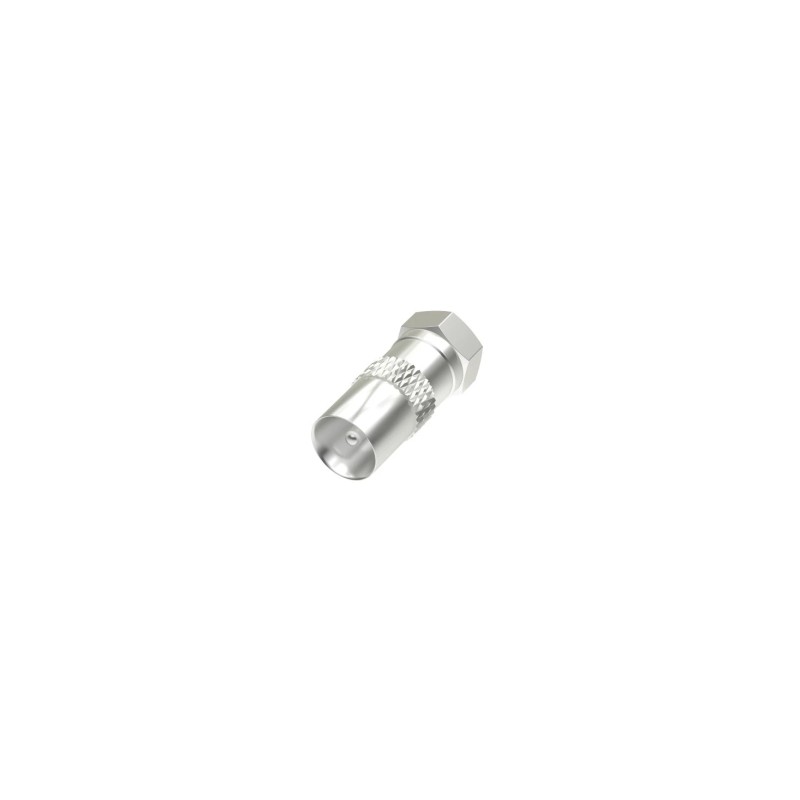 Hama Essential Adattatore da connettore F a coassiale - Colore argento