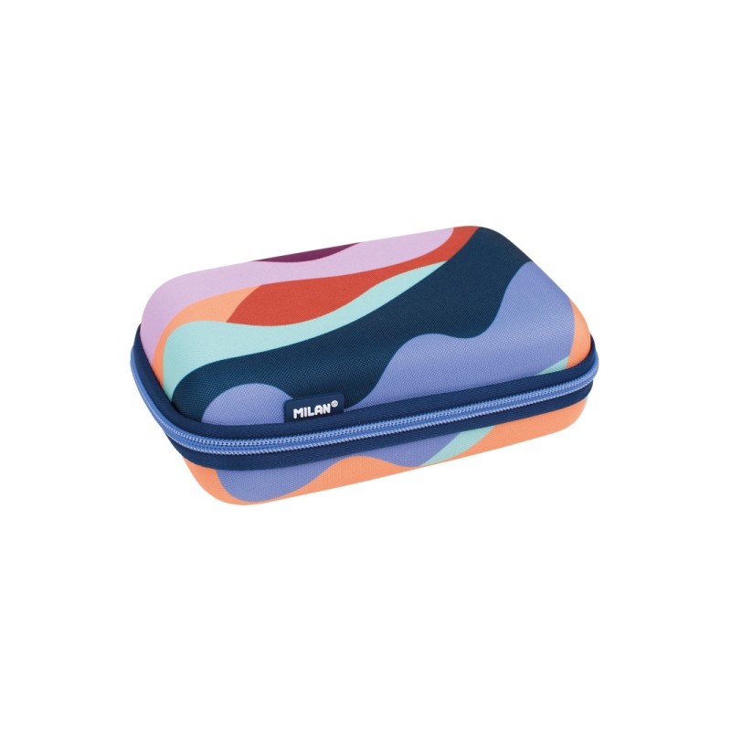 Milan The Fun Pack: 2 astucci con gomma da cancellare - Semirigido - Temperamatite - Matita - 3 penne a sfera - Righello