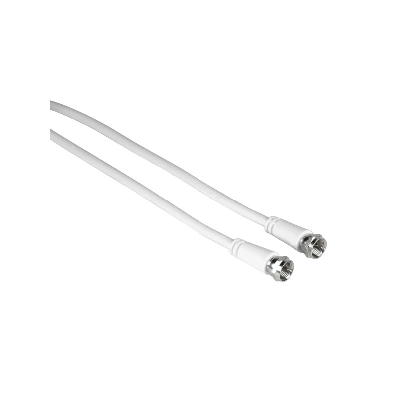 Cavo coassiale per antenna Hama Entry - Lunghezza 5 m - Connettore F maschio - Doppia schermatura - Schermatura 75 dB - 