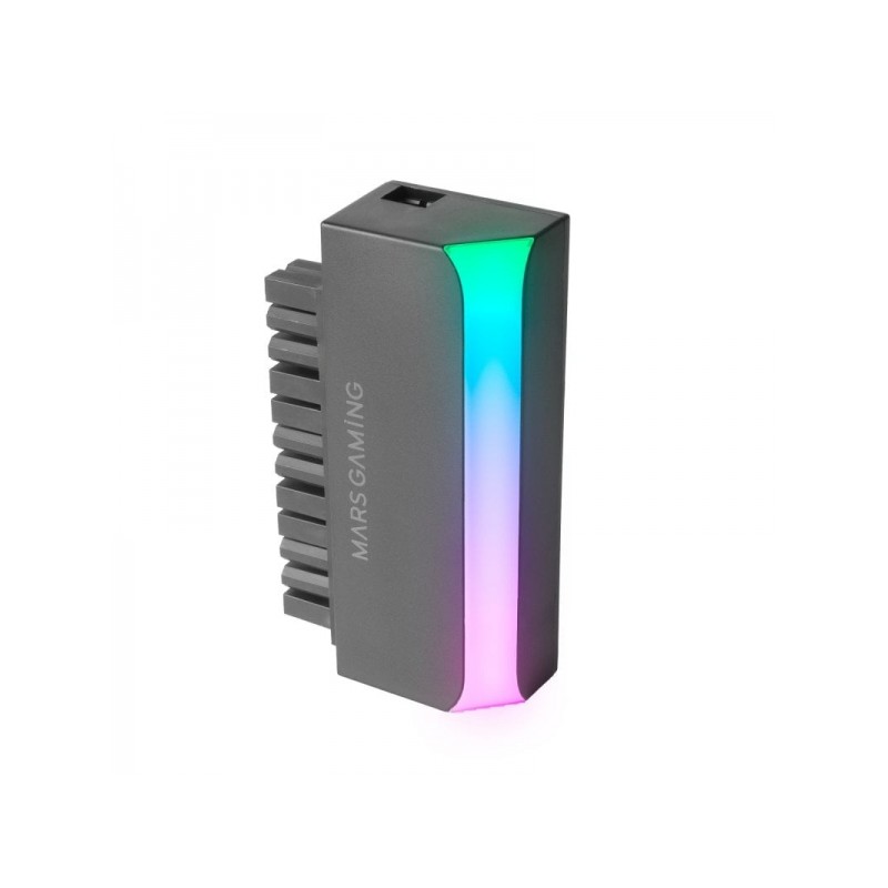Mars Gaming MCA-L24 Adattatore ATX - Gestione ottimizzata dei cavi - Illuminazione ARGB personalizzabile - Installazione