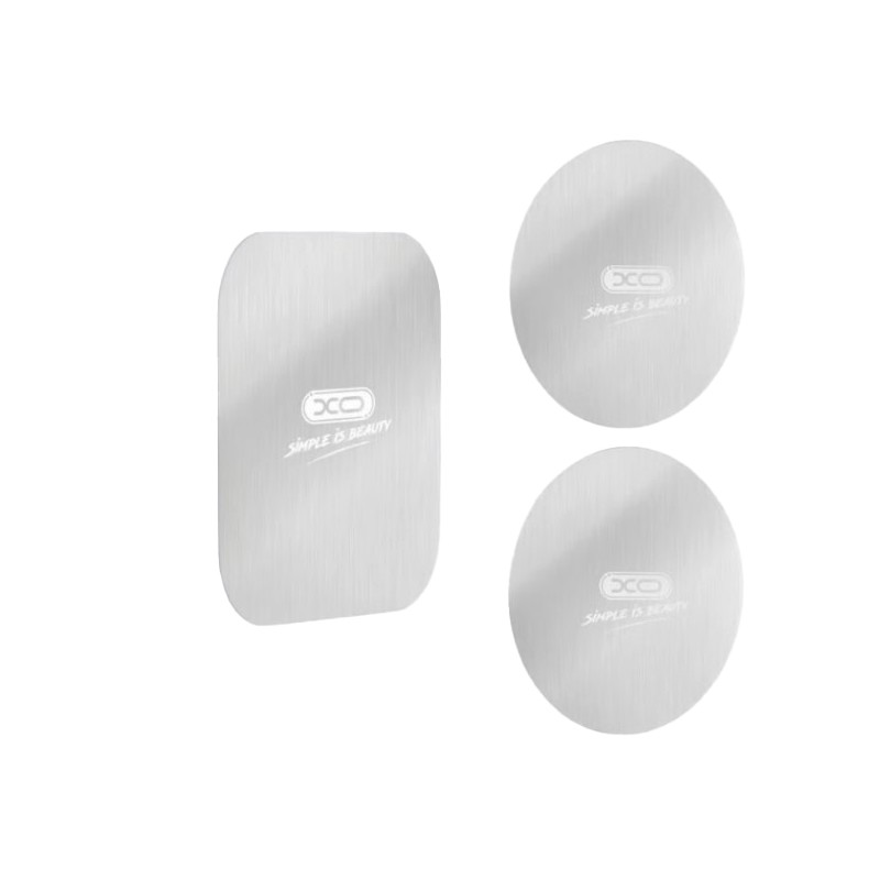 XO Confezione da 3 fogli magnetici per smartphone - 2 rotondi e 1 rettangolare - Compatibili con supporti magnetici - Au