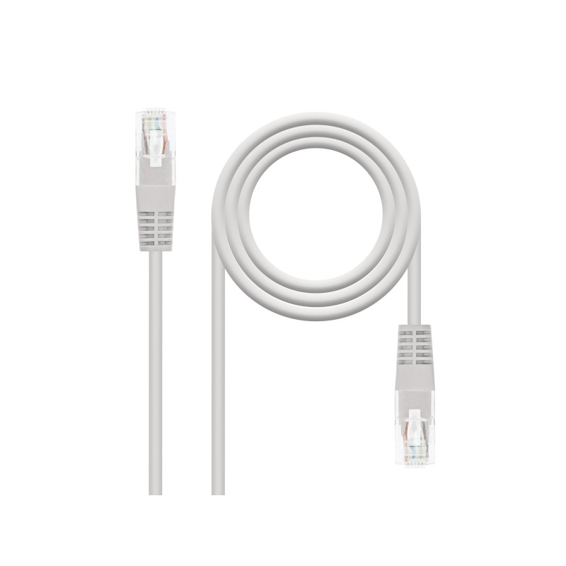Cavo di rete Nanocable - Cat. 6 - Lunghezza 30 m - UTP - AWG 24 - Conduttore OFC - Connettore RJ45 - Colore grigio
