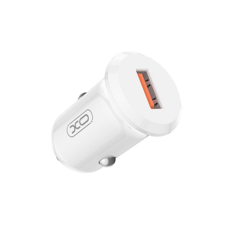 XO CC68 Caricabatteria da auto - Potenza 18 W - USB-A - 12-24 V - Quick Charge 3.0 - ABS - Colore: bianco
